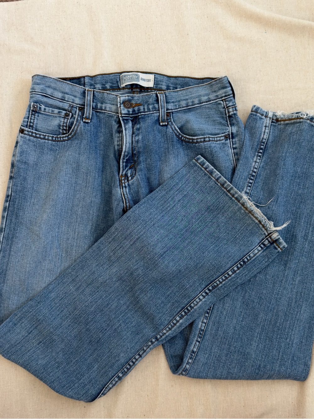 Signature by Levi Strauss Women's Blue Boot-Cut Jeans